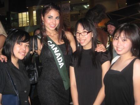 A "kilig" moment posing with Ms. Canada