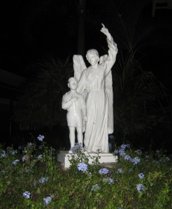 A statue in the Ateneo Grade School grounds that aptly represented Amiel