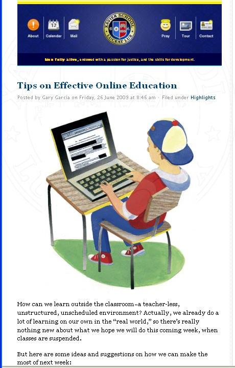 Effective online education